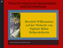 Tablet Screenshot of klassische-homoeopathie-neumarkt.de